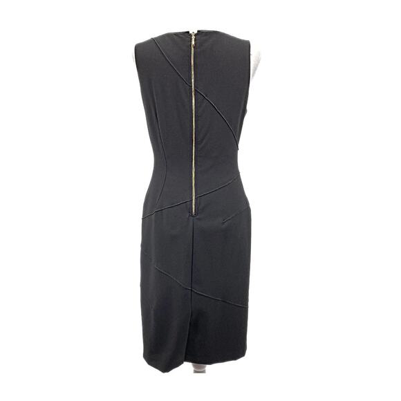 White House Black Market Black Sheath Dress Size 10 Women - Picture 3 of 16